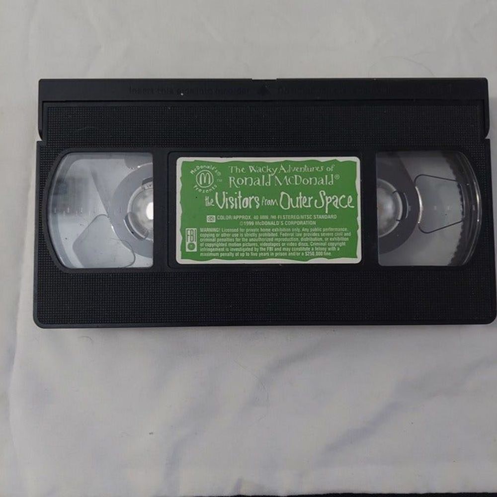 The Wacky Adventures of Ronald McDonald - The Visitors From Outer Space VHS 1999